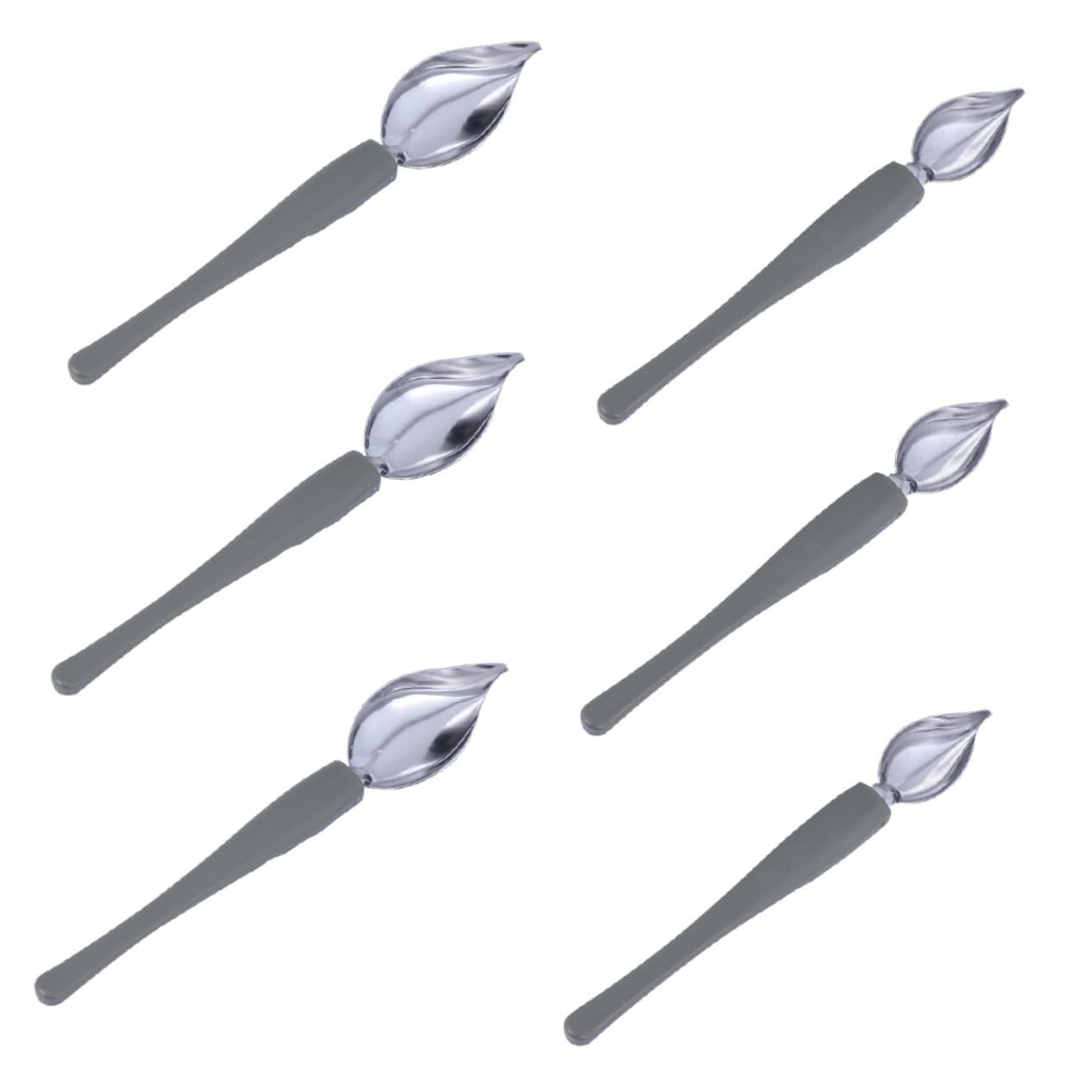 FUNOMOCYA Sauce Spoon Silverware Set Decorating Spoon Stainless Steel for Hotel Restaurant Catered Events Buffet