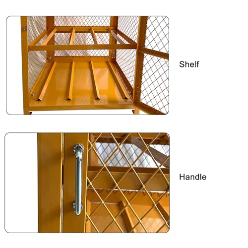 Image of Industrial Cage, LPG Tanks Storage Cabinet, Horizontal Gas Cylinder Cabinet 4 Cylinder Capacity