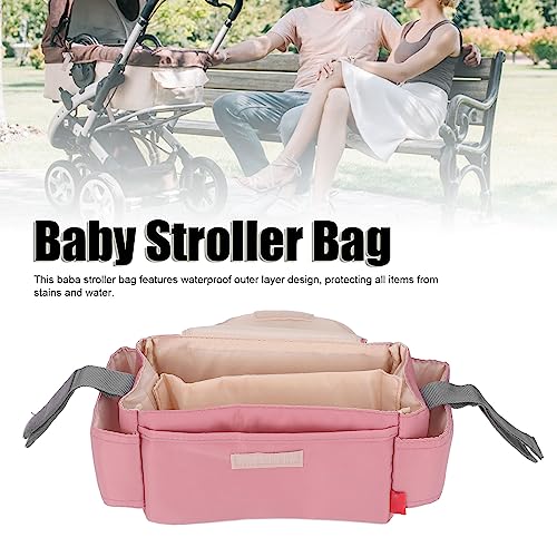 Bolsa para Carrinho de bebê, Bolsa para Fraldas Antidesgaste de Náilon à Prova d'água Com Vários Bo