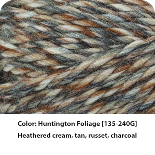 Image of Lion Brand Yarn Hometown Yarn, Super-Bulky Yarn for Knitting, Crocheting, and Crafting, 1 Pack, Huntington Foliage | Super Bulky Acrylic Fiber for Warm Crochet Blankets, Knit Winter Hats, Chunky Cardigans, Soft Scarves, Weaving