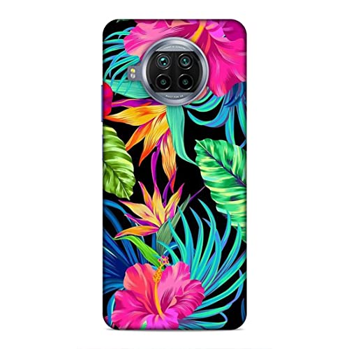Image of Printed Mobile Back Hard Case Cover for Xiaomi Redmi 10i 5G / Xiaomi Redmi 10T Lite 5G | Floral, Flowers, Leaves -2185