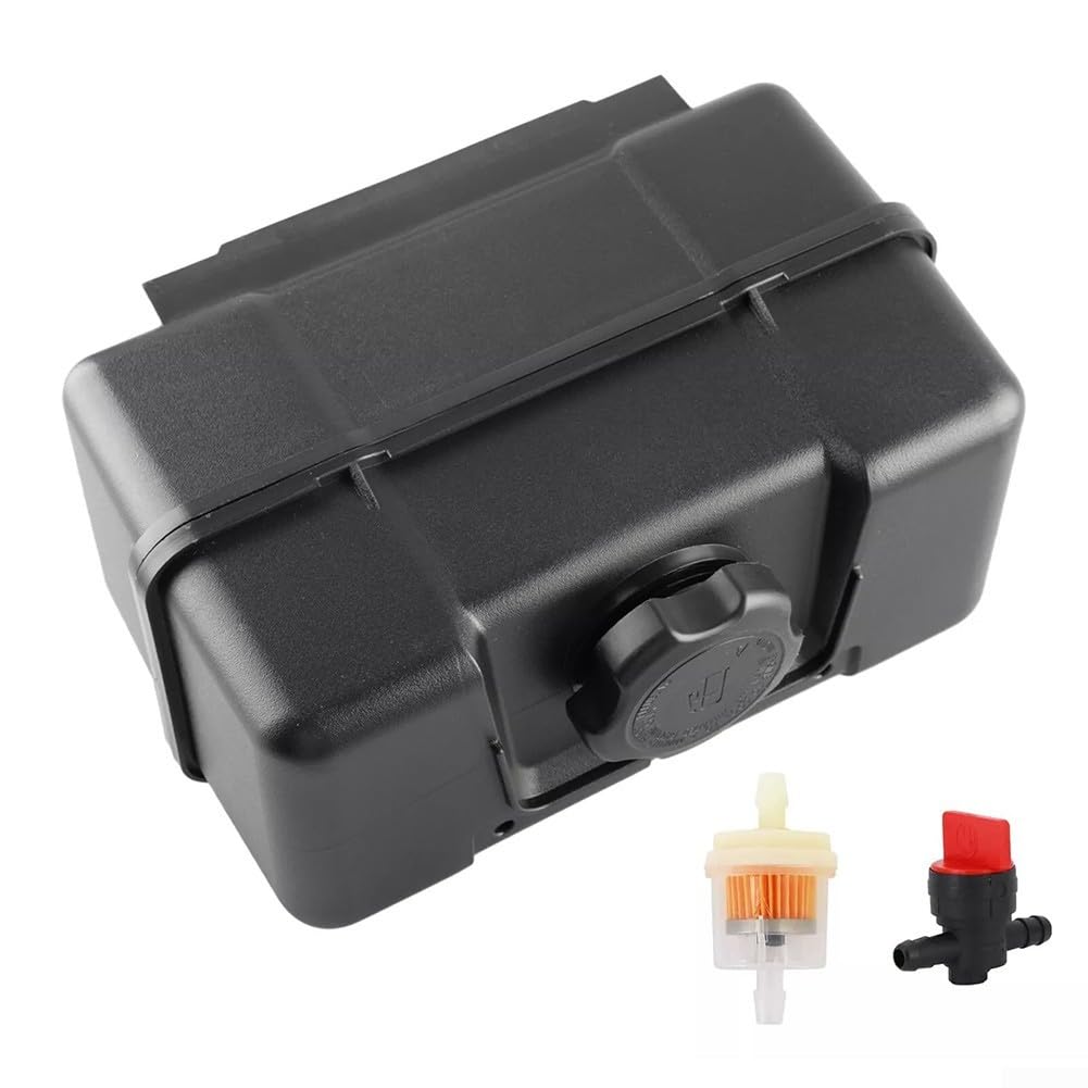Whychstore Serbatoio Carburante in Plastica di Ricambio per 691993, Serbatoio del Carburante con Coperchio, Valvola di Arresto di Controllo per Cippatrici di Legno, Spazzaneve Motozappe