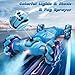 Dysaim Gesture Sensing RC Stunt Car, Cool Birthday Gifts for Boys Ages 6-12 Toys, 4WD Remote Control Car 360° Rotate Transform Drift RC Cars with Lights Music Sprayer, 2.4Ghz Hand Controlled