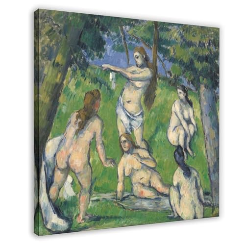 Toile Paul Cezanne Five Bathers 50x50 pour rompre la monotonie des murs