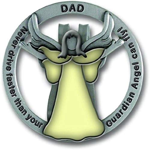 Cathedral Art (Abbey & CA Gift) Glow in The Dark Guardian Angel Visor Clip, Dad