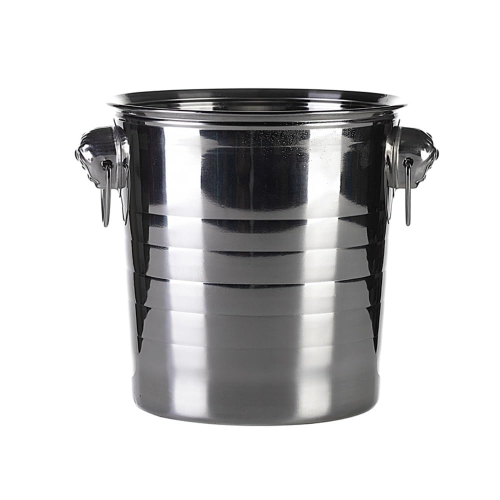 Cubo de hielo elegante en acero inoxidable para tus cenas con champán y vino