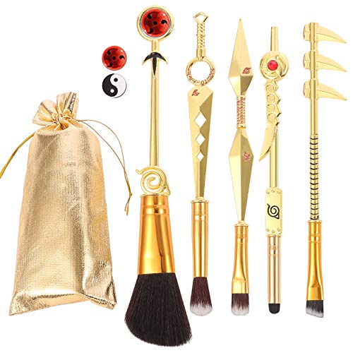 Professional Anime Makeup Brushes Set - 5pcs Cosmetic Anime Peripheral Okuno CosplayGift Makeup Brush Set For Women