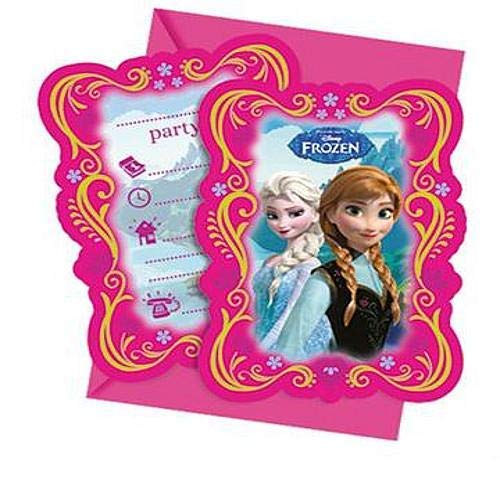 Preisvergleich Produktbild Disney 82504P - Frozen IEinladungs karten, mehrfarbig