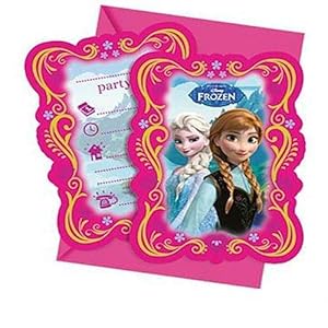 Disney 82504P – Frozen Iuitnodigingskaarten, meerkleurig