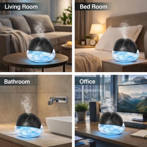 Purificador de aire con difusor y humidificador miniatura 5