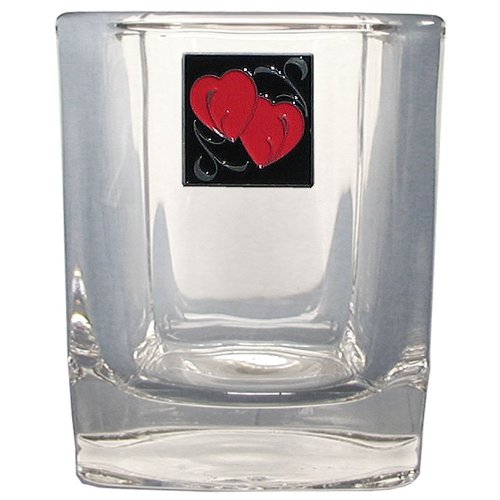 Siskiyou Sports Hearts Rocks Glass