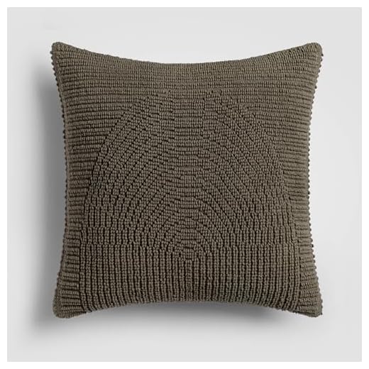Sage Green Textured Throw Pillow