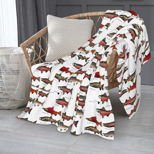 Couverture saumon chaude douce grande couverture lit canapé camping - 8