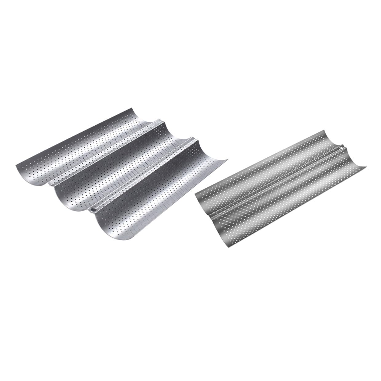 SEWACC Francés de Almacenar Piezas Molde 2 Pan Inoxidable de Acero para Antiadherente Superficie Fácil en y Adecuado para Cocina Casa y Pastelería