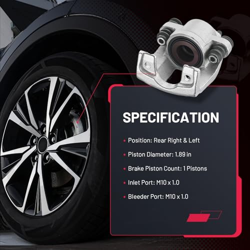 Image of BDFHYK 19-2948 19-2949 Rear Disc Brake Caliper Assembly Compatible with Infiniti QX56 2004-2010, Compatible with Nissan Armada 2005-2015 Pathfinder Armada 2004 TITAN 2004-2015, 5.6L V8 GAS /FLEX 2pcs