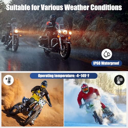 Image of Motorcycle GPS Navigation System with Wireless Carplay Android Auto 8.1 inch Moto CarPlay Screen with Dual Bluetooth, Navigation /Siri /G00gle Assistant Waterproof