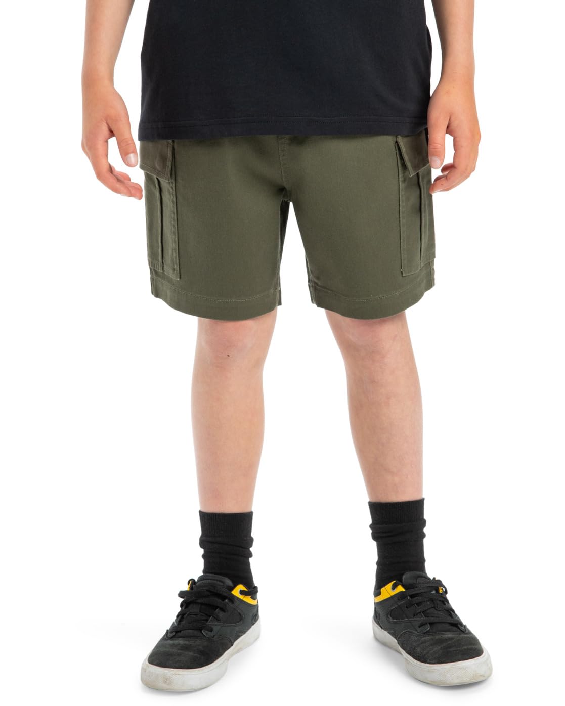 Quiksilver Short Taille élastique Taxer Cargo Youth Marron 12