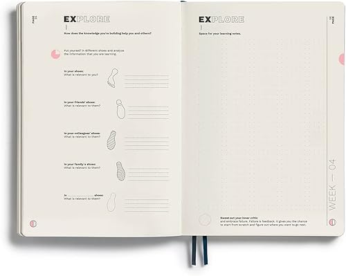 Miniatura 4 de LEUCHTTURM1917 - Cleer Learning Journal - The Ideal Guided Journal, Workbook, and Notebook for Actively Acquiring New Professional and Personal