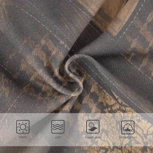 KLL Brown Houndstooth Toddler Boy Pure Cotton Athletic Underwear Breathable Children Undies3