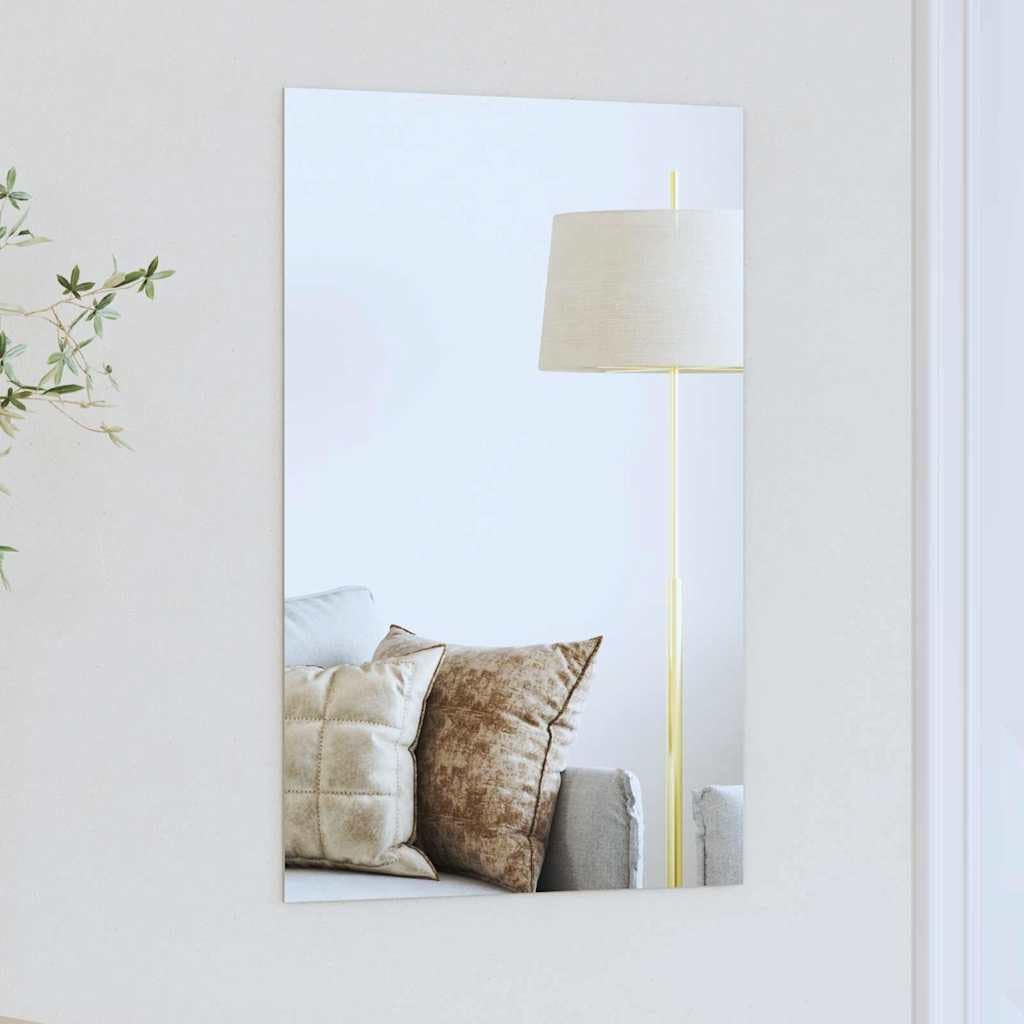 Miroir sans cadre anti-distorsion 40x60 cm en verre trempé pour un reflet net