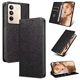 Beajew Coque pour Vivo S16/vivo S16 Pro Housse en Cuir, Etui Premium en Cuir PU, Antichoc TPU Housse, Fonction Stand Video, Porte Carte Credit Ticket, Fermeture Magnétique Flip Case -Noir Beajew Coque pour Vivo S16/vivo S16 Pro Housse en Cuir, Etui Premium en Cuir PU, Antichoc TPU Housse, Fonction Stand Video, Porte Carte Credit Ticket, Fermeture Magnétique Flip Case -Noir