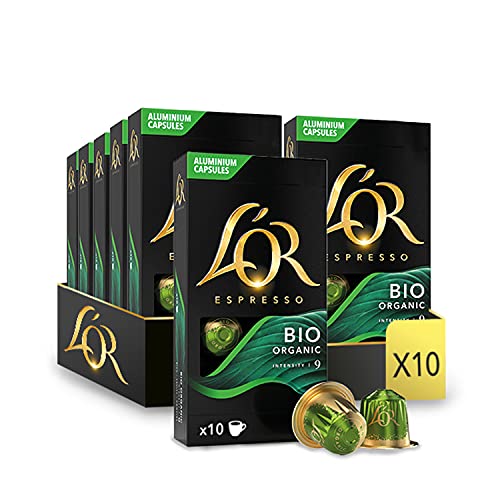  Espresso Café Bio - 100 Capsules Intensité 9 -...