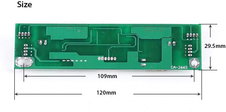 Dimensions of the CA-266S LED TV Backlight Inverter Board