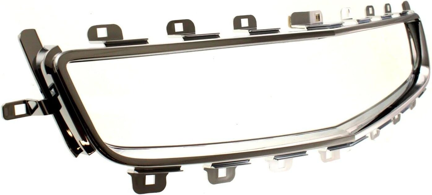 Bumper Grille Trim Set Center and Upper Chrome Finish Fit For Chevy Malibu 2008-2012