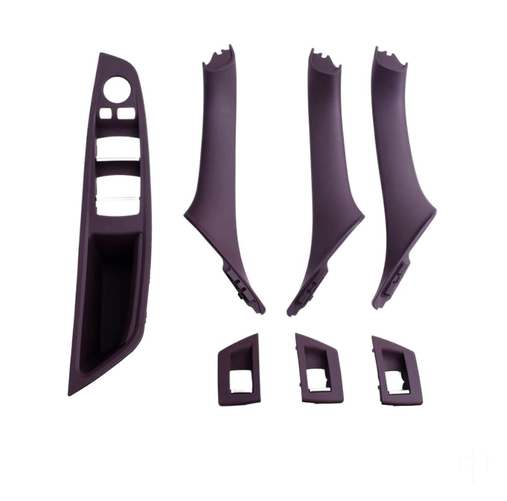 GTDTKGANAK for BMW 5 for Series F10/F11/F18 2010-2017 Interior Door Handle Set Interior Door Panel Handle Decorative Covers(Moka Lhd 7pcs)