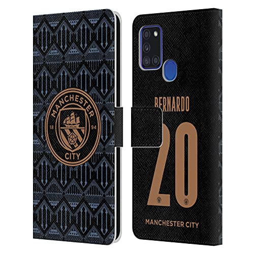 Étui Galaxy A21s Man City avec rangements cartes - Protection portefeuille Bernardo Silva