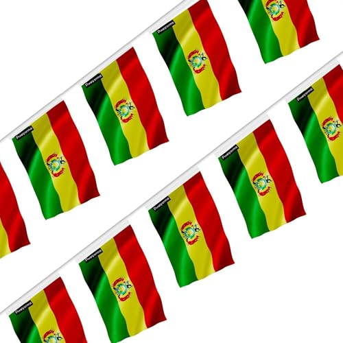 Guirlande Drapeau Bolivie 100 pièces | Décoration de salle 14x21cm