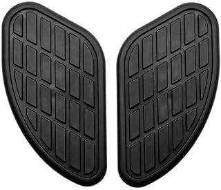 Kucehiup Motorcycle Fuel Tank Knee Pad, Vintage Tank Side Panels Protector Stickers Universal Gas Petrol T-a-n-k Knee Pads(Black)