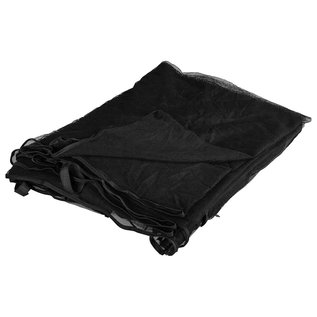 vidaXL Mosquitera para Exteriores Malla 220 Negra 300x300x200 cm, mosquiteras para Cama, mosquitera Plegable, mosquitera para Camping