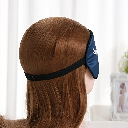 Maschera di sonno di seta 100% con cintura