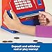 Learning Resources Teaching ATM Bank, Blue & Red, Classic Toy, 32 Pieces, Ages 3+, 12-1/8 l x 10 w x 4-1/2 h in