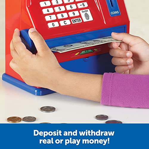 Learning Resources Pretend & Play Teaching ATM Bank - Electronic ATM Piggy Bank for Kids, Children's Banks, Money Management for Kids by Learning Resources - Image 3