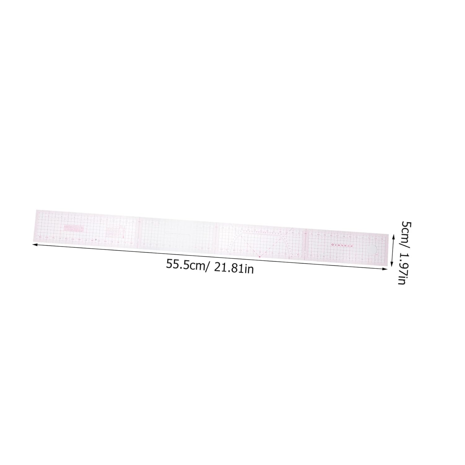 6Pcs Multi-Function Sewing Ruler with French Curve Tailor Pattern Measuring Tool for Accurate Clothing Design and Cutting Clear Scale Plastic Rulers for Beginners and Professionals