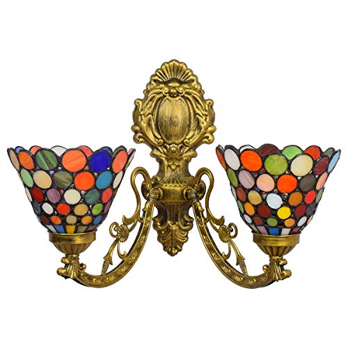 Applique double tête en vitrail artisanal au design britannique moderne