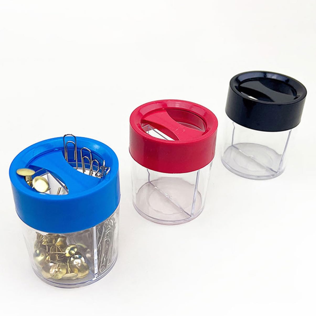 Operitacx 4 Set Porta Graffette Portaoggetti Per Clip Portaoggetti Per Fermagli Magnetico Clip Magnetica Vassoio Organizer Da Scrivania Cassetto Raccoglitori Distributore Di Clip 4 Pezzi * 4