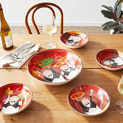 Certified International Corp Certified International Waiters Pasta Set, Multicolored, 5 Piece #TOP6