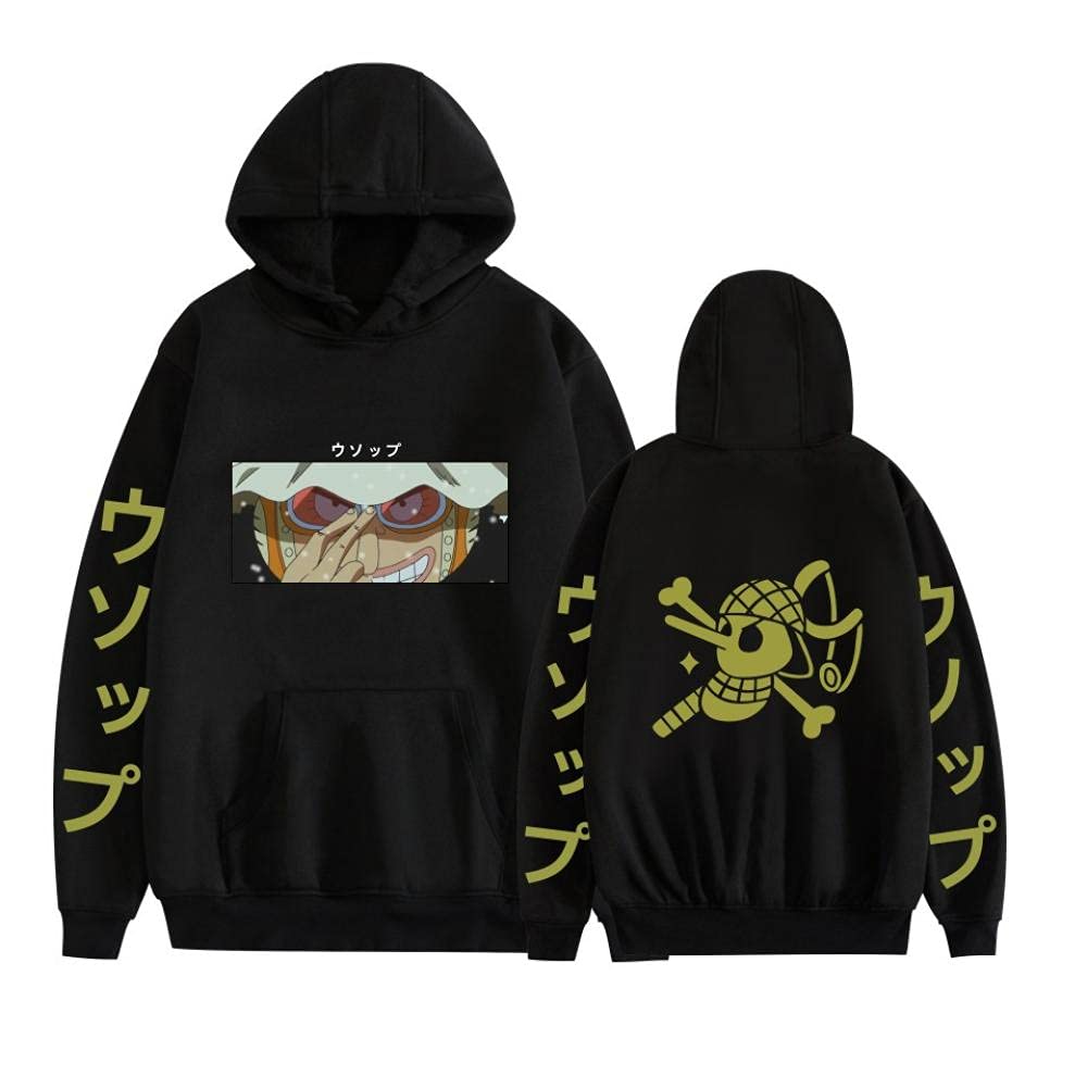 Xofrone One Piece Monkey D Luffy Creative 3D Anime Printed Hoodies for Men