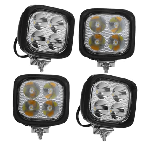 LOEFLIFA 4 pezzi Luci LED per Carrello Elevatore Faro di Lavoro Anteriore Ad Alta Luminosità Resistente per Migliorare Visibilità e Sicurezza