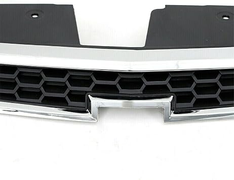 Front Bumper Upper Grille+ Lower Grill Set Compatible with 2011 2012 2013 2014 Chevy CRUZE Eco LS LT LTZ Black