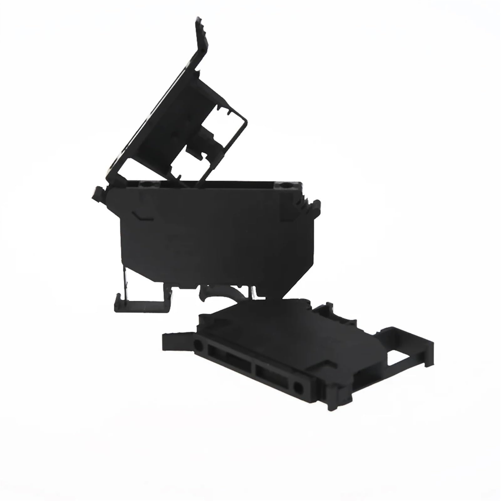 50 pièces UK-5-HESI bornier sur Rail Din connecteur noir vis fusible bornier connecteur vis porte-fusible conducteur 24V220V(220V LED light,Without fuse)