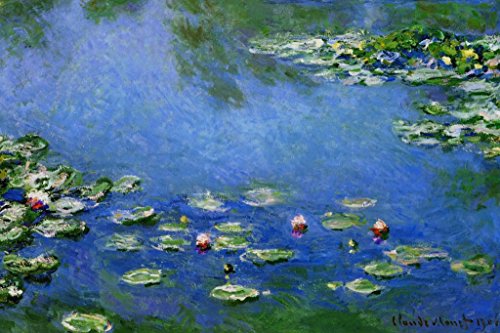 Claude Monet Water Lilies Nympheas 1906 Oil On French Impressionist Painting Cool Wall Art Print Poster 16x24