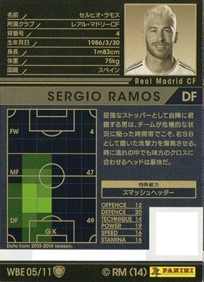 Amazon.co.jp: WCCF/13-14/WBE05/セルヒオ・ラモス : スポーツ&アウトドア Amazon.co.jp: WCCF/13-14/WBE05/セルヒオ・ラモス : スポーツ&アウトドア
