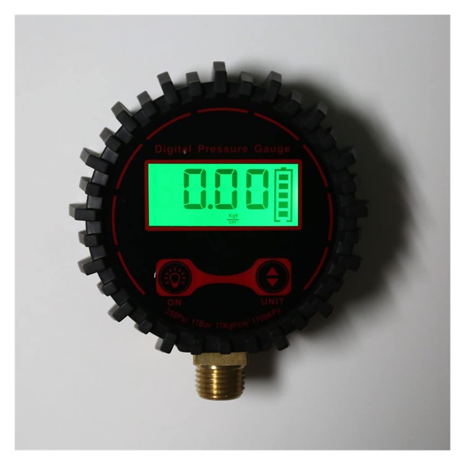0-250 PSI Digitale manometro della Pressione dei Pneumatici 1/4 "con Torcia Adatta per Auto Camion Veicolo Bicicletta Moto misuratore di gonfiaggio Pneumatici