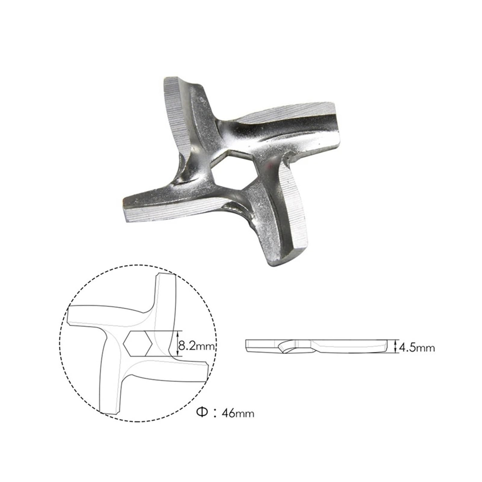 Cuchilla Picadora De Carne for HV2 HV3 HV4 HV6 HV8 ME406 ME420 ME605 ME650 | 20X Compatible con piezas de electrodomésticos de cocina con cuchilla picadora de carne Moulinex