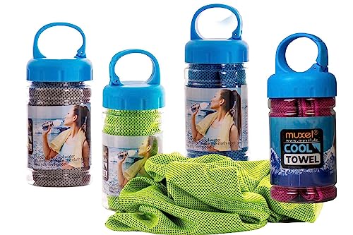 Muxel Dieses Kühltuch sorgt für Ihre Erfrischung Immer wenn es heiss zugeht 4 x Eistuch Abkühltuch