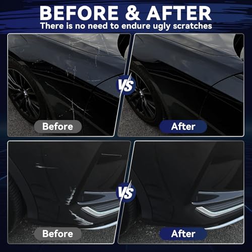 Image of Car Black Paint Touch Up Cars Scratch Repair for Vehicles, Rim High-Gloss Black Paint Pen 30ML Quick Drying Automotive Scratch Repair, Non-toxic 1.5 oz Easy to Use